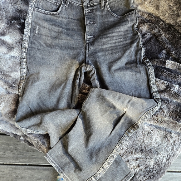 Sundry Denim - Sundry High-Rise Skinny Jeans with Leopard Side Trim – Size 29